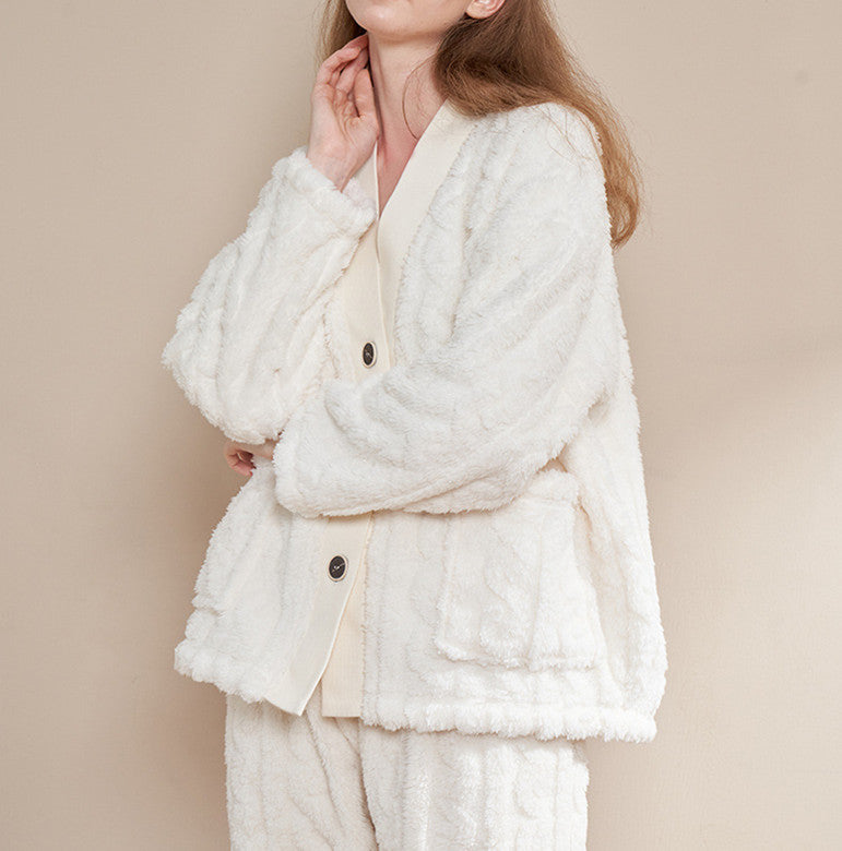 Women's Coral Wool Warm Household Clothes