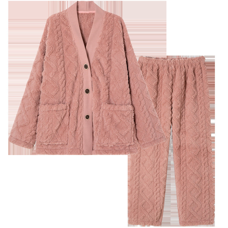 Women's Coral Wool Warm Household Clothes